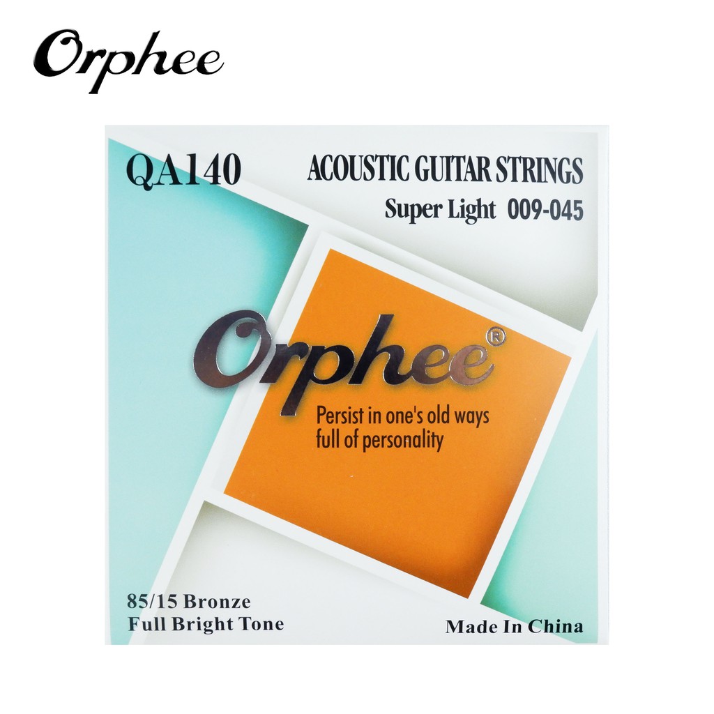 Orphee QA140 สายกีต้าร์โปร่ง 009 สายกีต้าร์ Super Light