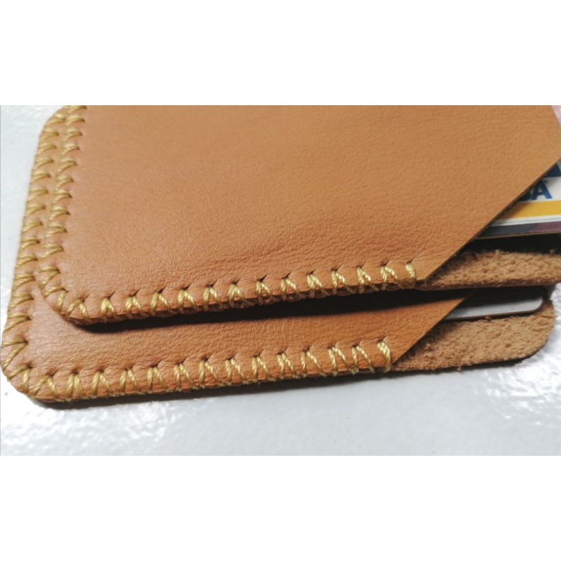 Card Holder ซองหนังวัวแท้ทำมือ 1ช่องสำหรับการ์ดใบโปรด