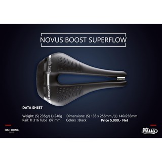 Selle Italiaเบาะ Selle Italia รุ่น Novus Boost Superflow ราง Titanium