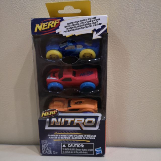 Nerf Nitro Foam car 3 pack