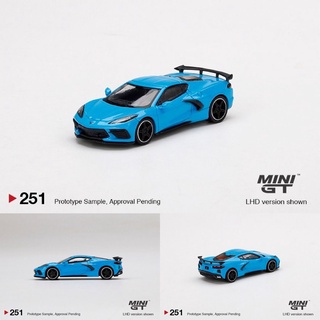 โมเดลรถยนต์อัลลอย Minigt 1:64 251 Chevrolet Corvette C8