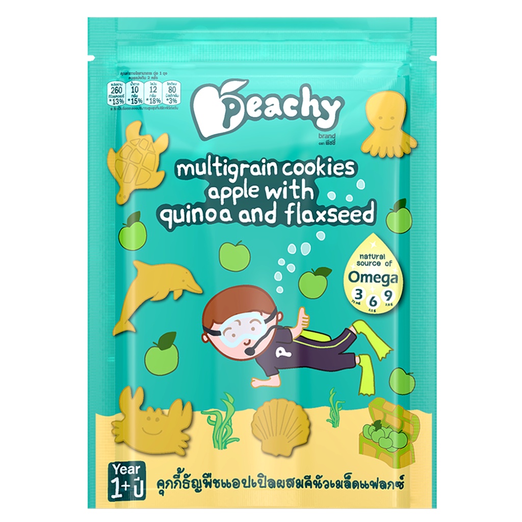 Peachy พีชชี่ ขนมเด็ก คุกกี้ธัญพืช พัฟธัญพืช รูปที่ 4