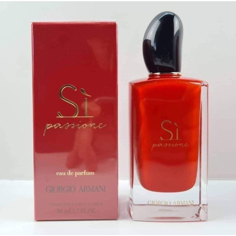 น้ำหอม Si passion แดง edp 50m กล่องซีล ของแท้100%