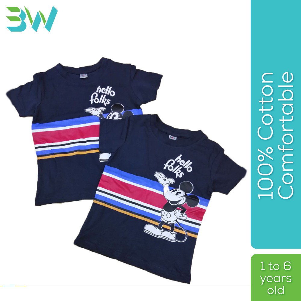 Mickey Mouse Kids T Shirt เสื้อยืด Mickey Mouse Budak