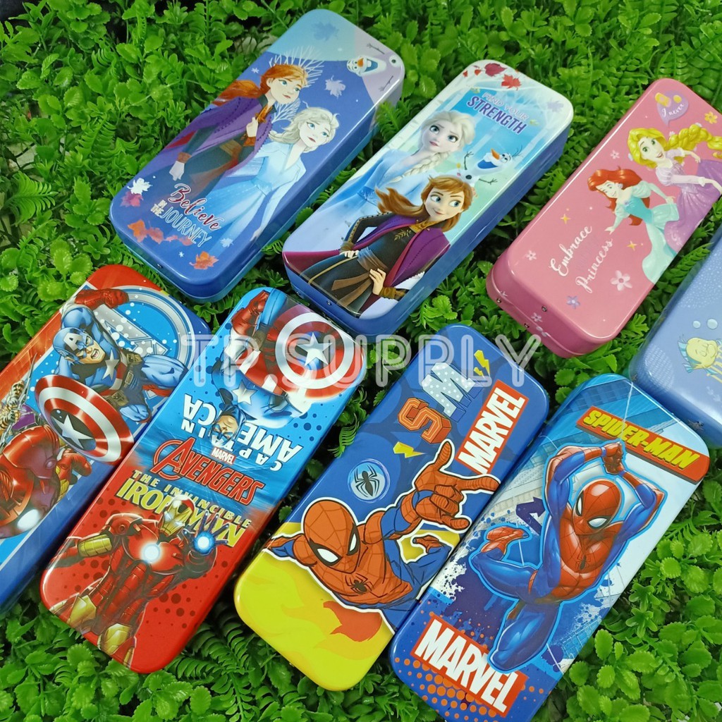 🚀Disney🚀กล่องดินสอเหล็ก กล่องใส่ดินสอ ใส่เครื่องเขียน ปากกา ดินสอ 175A