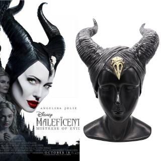 disney 2019 หน้ากากคอสเพลย์ maleficent 2 horns สําหรับงานปาร์ตี้ฮาโลวีน