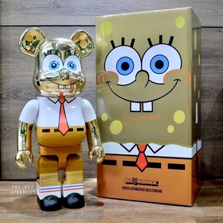 BE@RBRICK 1000% SPONGEBOB - Gold Chrome [New]