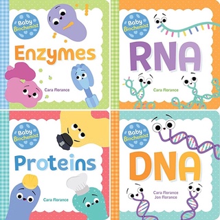 [✔️หนังสือ] Baby Biochemist STEM Board Book University Medical School Proteins DNA RNA Enzymes for babies loves science