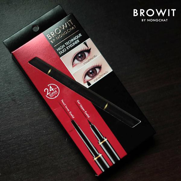 ﻿(ของแท้) Browit By Nongchat Hitechnique Duo Eyeliner อายไลเนอร์น้องฉัตร 1 ชิ้น