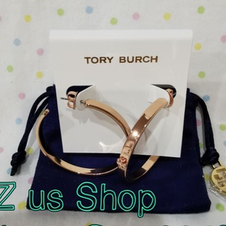 TORY BURCH KIRA HOOP EARRINGS.