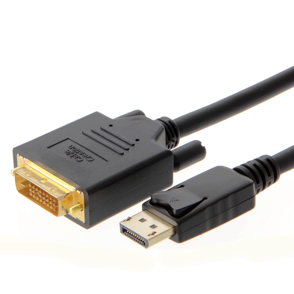 สาย Active DisplayPort to DVI, DP to DVI-I, Eyefinity Multi-Screen Support, สีขาว (6ft/1.8M)
