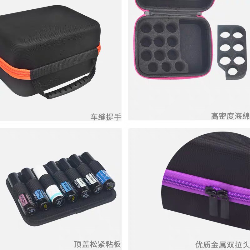 Doterra กระเป๋าเก็บขวดน้ํามันหอมระเหย ขนาดเล็ก แบบม้วนเก็บได้
