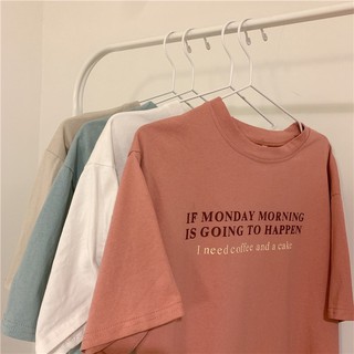 Sugarbeetshop | Monday Morning Tee 🤍 เสื้อโอเวอร์ไซต์ oversize เสื้อยืดผ้า cotton