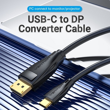 Vention สาย USB Type C ถึง Display Port Male 4K60Hz 1080P144Hz