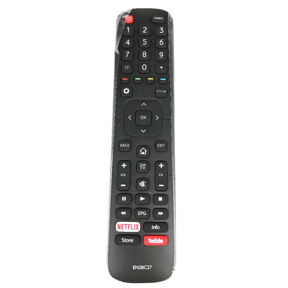 EN2BC27 Dévant Hisense สมาร์ททีวีรีโมทคอนโทรล EN2BD27H EN2BC27 เปลี่ยนรีโมททีวีรุ่น 50K303/ 55K303V2