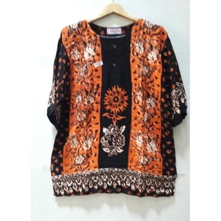 เสื้ออินโดนีเซียแท้ ผ้าบาติกคอกลมแขนสั้นไซส์ใหญ่พิเศษรอบอก46"-50"จัมโบ้(ญ/ช)ใส่ได้ใส่เย็นสบายสุดคุ้ม
