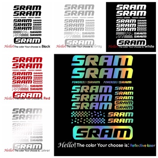 สติ๊กเกอร์ไวนิลเข้ากันได้กับ Sram เฟรม DE DE จักรยาน MTB จักรยาน