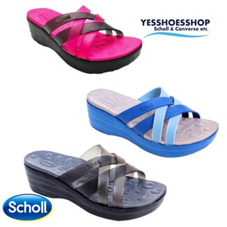 รองเท้า Scholl Comfort รุ่นCindy (384) สีดำขมพู,ส้ม,ดำเทา รองเท้าสกอล์ล สินค้าลิขสิทธ์แท้