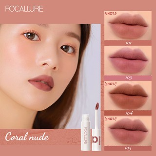 Focallure ลิปสติกเนื้อ เนื้อกํามะหยี่ แมตต์ กันน้ำ