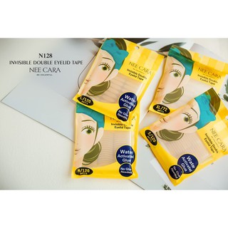 #N128 ตาข่ายติดตา เทปติดตา 2 ชั้น สติกเกอร์ติดตา นีคารา NEE CARA INVISIBLE DOUBLE EYELID TAPE