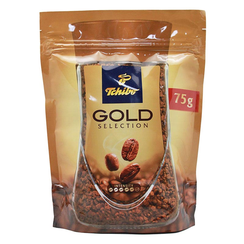 Tchibo ทชิโบ กาแฟคั่วบด โกลด์ ซีเลคชั่น แบบซอง 75 กรัม (4046234821000)
