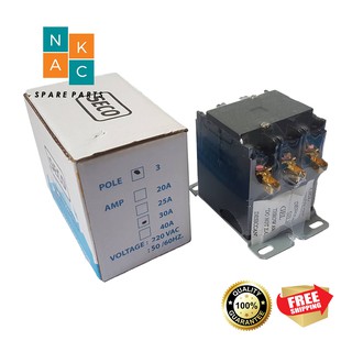 แมกเนติก 3 Pole (แมกเนติก 3 เฟส) SECO Magnetic contactor 3 Pole 220V:50/60HZ.