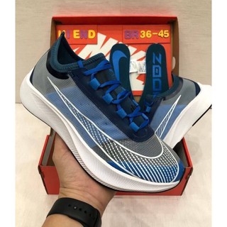 รองเท้าผ้าใบไนกี้ รองเท้าวิ่งNike Zoom FLY 3  Blue size 40-45 (New)