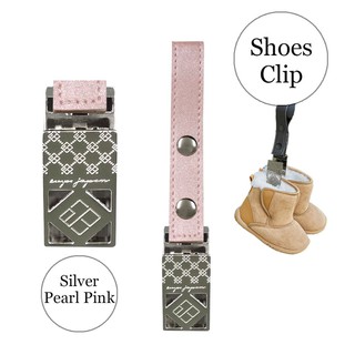 LUXURIOUS SHOES CLIP Silver Pu Pearl Pink ที่แขวนของ Hooks ตะขอแขวน รถเข็น รถยนต์ ตะขอแขวนของในรถ