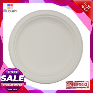 เอโร่ จานเยื่อชานอ้อย ไซส์ S ขนาด 6 นิ้ว x 50 ใบaro Bagasse Plate Size S 6" x 50 Pcs