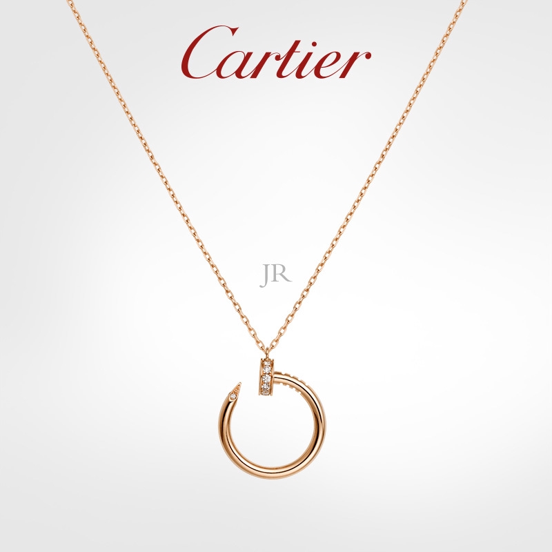 Cartier Juste Un Clou Necklace White Gold, Diamonds Pendant Necklace Jewelry