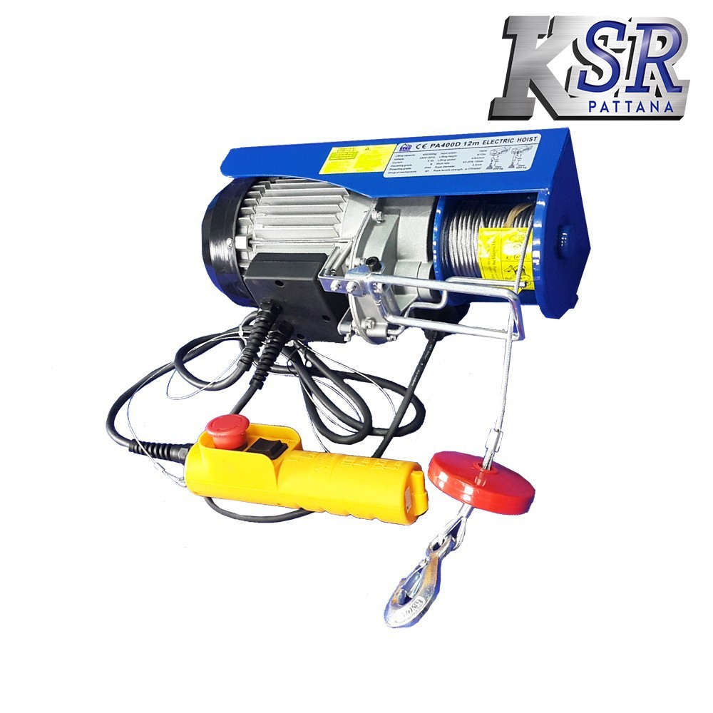 BERG รอกสลิงไฟฟ้า รุ่น PA400D-12M รับน้ำหนักได้ 400 kg.