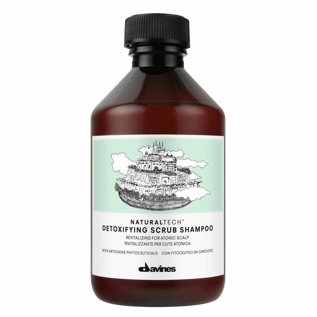 Davines DETOXIFYING SCRUB SHAMPOO 250 ml แชมพูสครับ ทำความสะอาดหนังศีรษะอย่างล้ำลึก