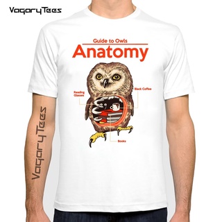 เสื้อยืดลําลอง แขนสั้น พิมพ์ลายนกฮูก Anatomy ตัวอักษร สําหรับผู้ชาย และผู้หญิง 2022