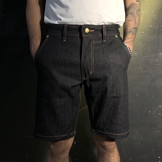 SGR006 กางเกงยีนส์ขาสั้นผู้ชาย 14oz Mens Dark Blue Denim Shorts (Gasoline &amp; Garage) ปั๊มน้ำมันแก๊สโซลีน (SGR)