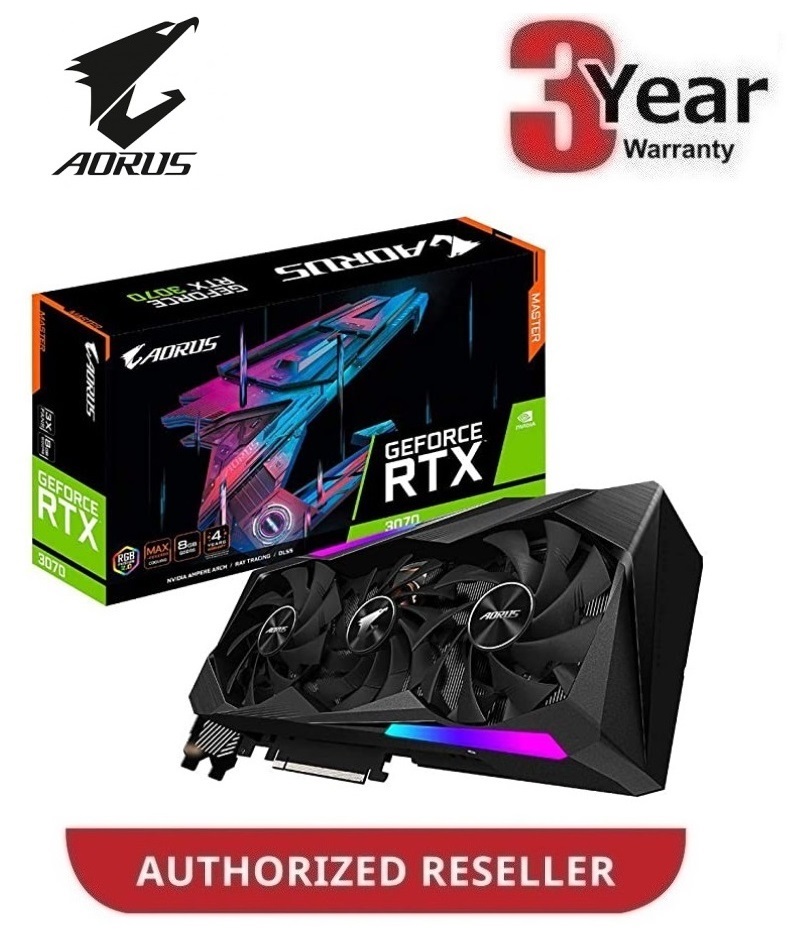 GIGABYTE GeForce RTX 3070 AORUS MASTER 8G GDDR6 RTX3070 AORUS MASTER