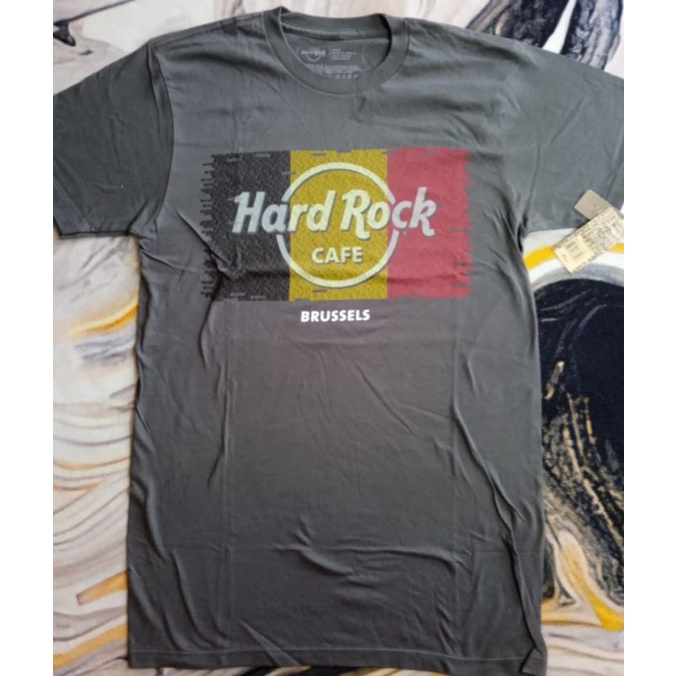 เสื้อยืด HARD ROCK CAFE - BRUSSELS REPEAT FLAG (ของแท้ HRC)