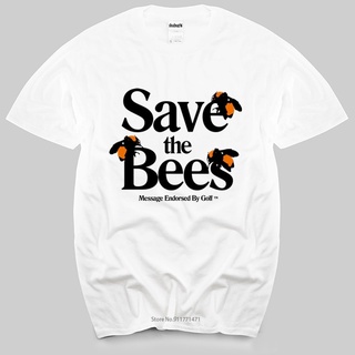 เสื้อยืดคอกลม พิมพ์ลาย Tyler THE Creator SAVE THE BEES Golf Wang Skate สีดํา สําหรับผู้ชายS-5XL