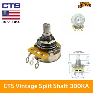 CTS EP-4880 Vintage Style 300KA Potentiometer พ็อต กีต้าร์ไฟฟ้า วินเทจ ก้้นบุ๋ม Made in USA