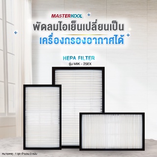 แผ่นกรองอากาศ HEPA Masterkool พัดลมไอเย็น รุ่น MIK-25EXN