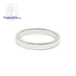 Finejewelthai แหวนเกลี้ยง-แหวนเงิน-แหวนหมั้น-แหวนแต่งงาน-Silver925-Wedding-Ring - R100500