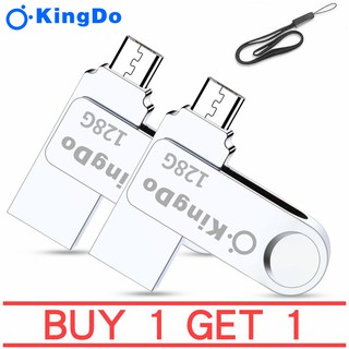 USB (U31)ซื้อ 1 แถม 1USB Kingdo Flash Drive USB 2.0 OTG 128GB (สำหรับโทรศัพท์ Android แฟลชไดรฟ์ USB / PC)