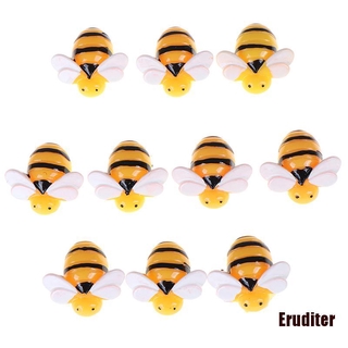 Eruditer☆ เรซิ่น รูปผึ้ง สําหรับตกแต่ง 10 ชิ้น