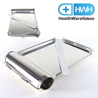 ถาดนับเม็ดยา สแตนเลส ถาดนับยา ถาดนับยาเม็ด Stainless Pill Counting Tray with Spatula Tablet Counting Dish