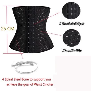 Corset รัดเอว รัดหน้าท้อง หลังคลอด กระชับสัดส่วน มีโครงเหล็กกันม้วน [พร้อมส่งXS-5XL]