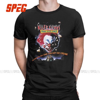 เสื้อยืดคอกลม แขนสั้น ผ้าฝ้าย พิมพ์ลายตัวตลก Killer Klowns From Outer Space สําหรับผู้ชายสามารถปรับแต่งได้