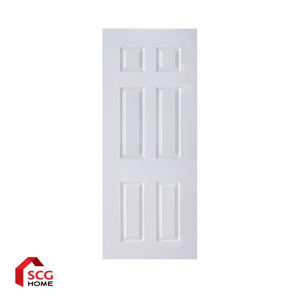 UNIX ประตู UPVC Hybrid UP-6ผิวA 80X200 สีขาว เจาะลูกบิด - scg_home ...