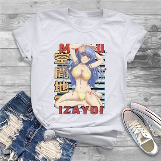 T-shirt  เสื้อยืด พิมพ์ลายอนิเมะ Miku Izayoi สไตล์วินเทจ แฟชั่นฮาราจูกุ สําหรับผู้หญิงS-5XL