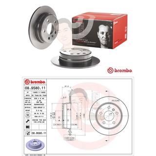 08 9580 11 จานเบรค ล้อ R (ยี่ห้อ BREMBO) รุ่น HC UV Benz W169 A170 200 ปี2005-2008***ราคาต่อข้าง