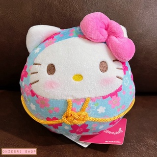 ตุ๊กตา Sanrio Daruma แบบ Hello Kitty สีฟ้า ขนาด 14 x 14.5 x 11.5 ซม. (คิตตี้ดารุมะ)