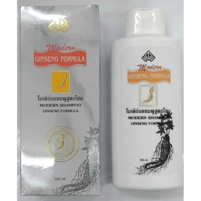 organic shampoo keratin shampoo anti dandruff shampoo ※แชมพูสูตรโสม Modern Ginseng Formula 200ml♛